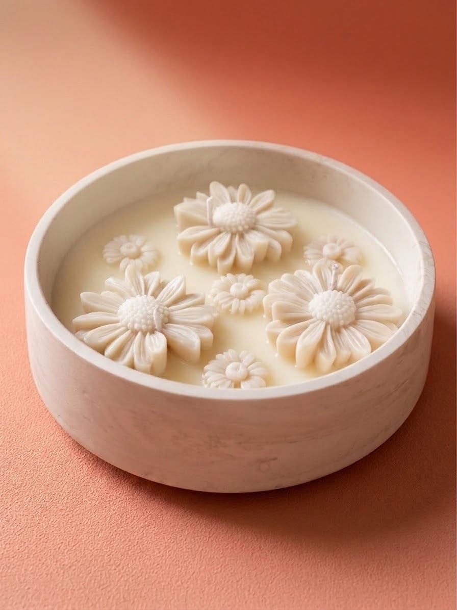 Bougie Fleurs de Marguerite