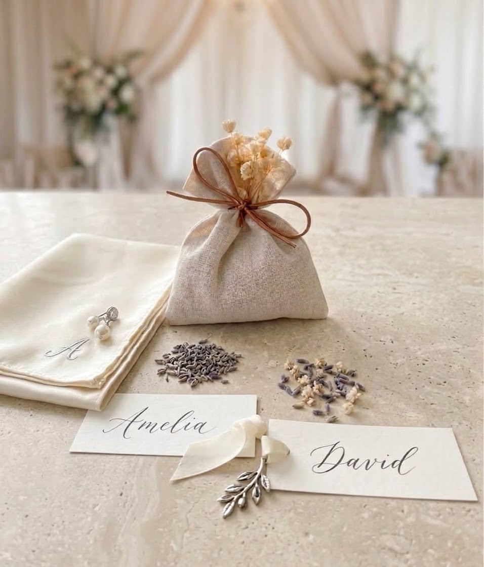 Pochette Lavande Personnalisée – Cadeau Invité