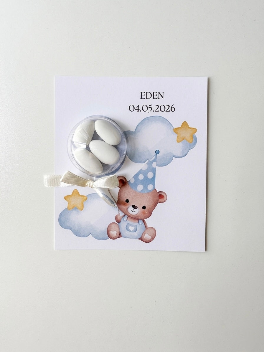 Carte Cadeau Dragées Personnalisée Enfant – Design Ballon