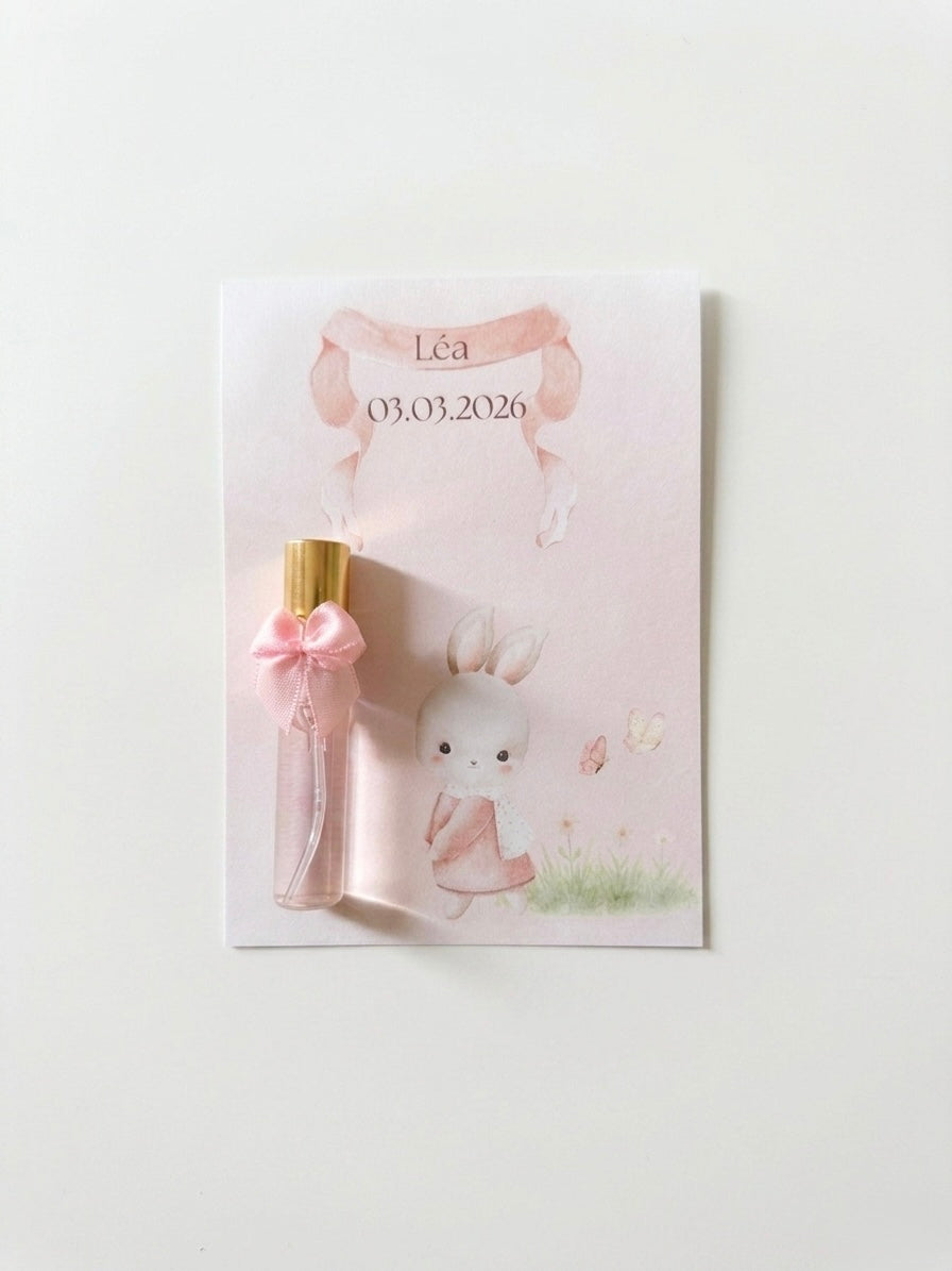 Flacon spray Personnalisé | Eau de Cologne ou Senteur Coton & Carte Illustrée