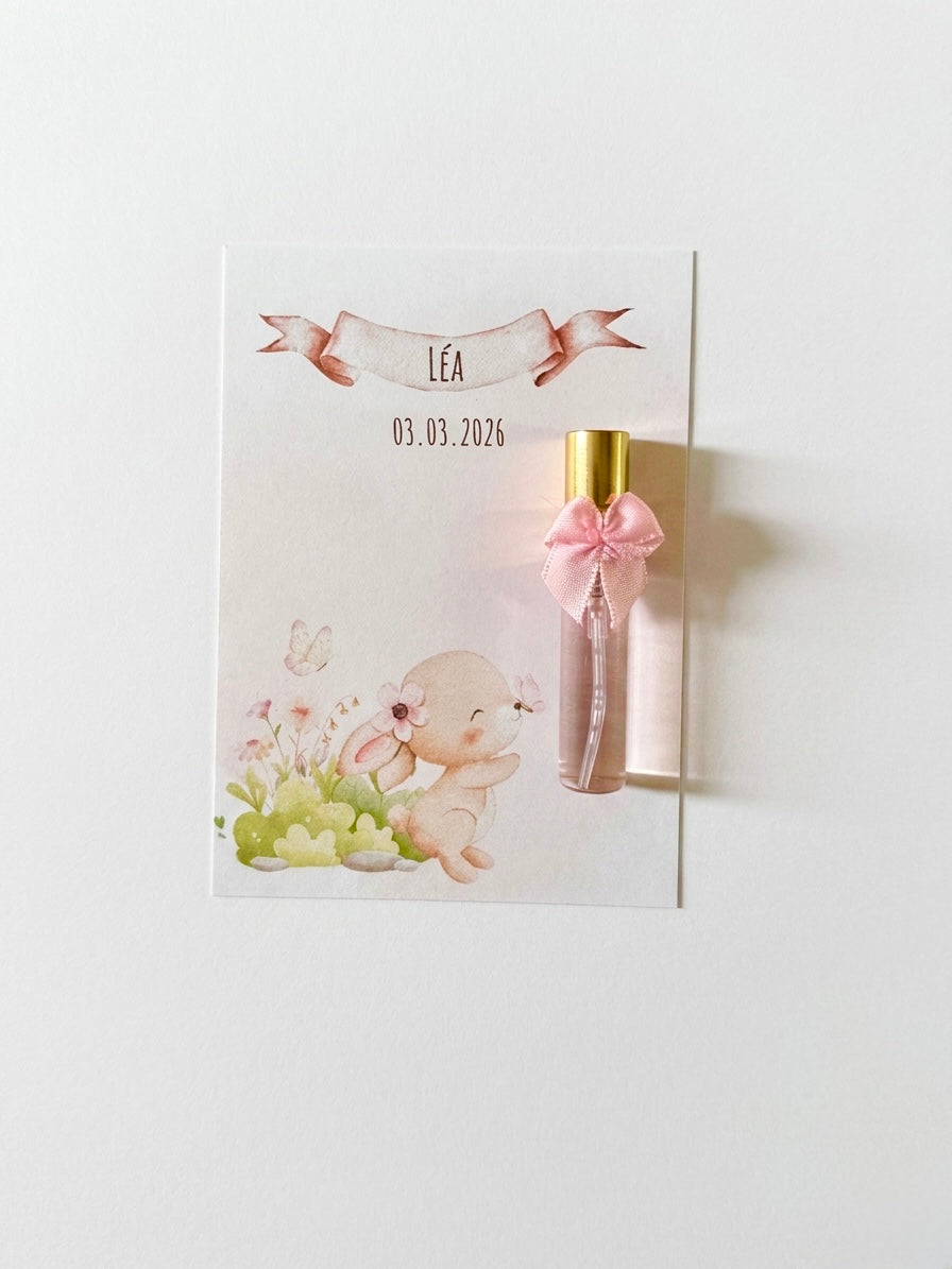 Flacon spray Personnalisé | Eau de Cologne ou Senteur Coton & Carte Illustrée